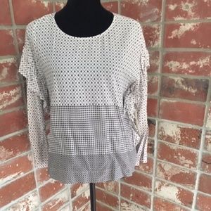 Romantic Mixed Print Blouse - Two by Vince Camuto